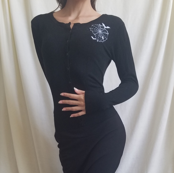 Double Trouble Spiderweb Cardigan Size S - Picture 6 of 13